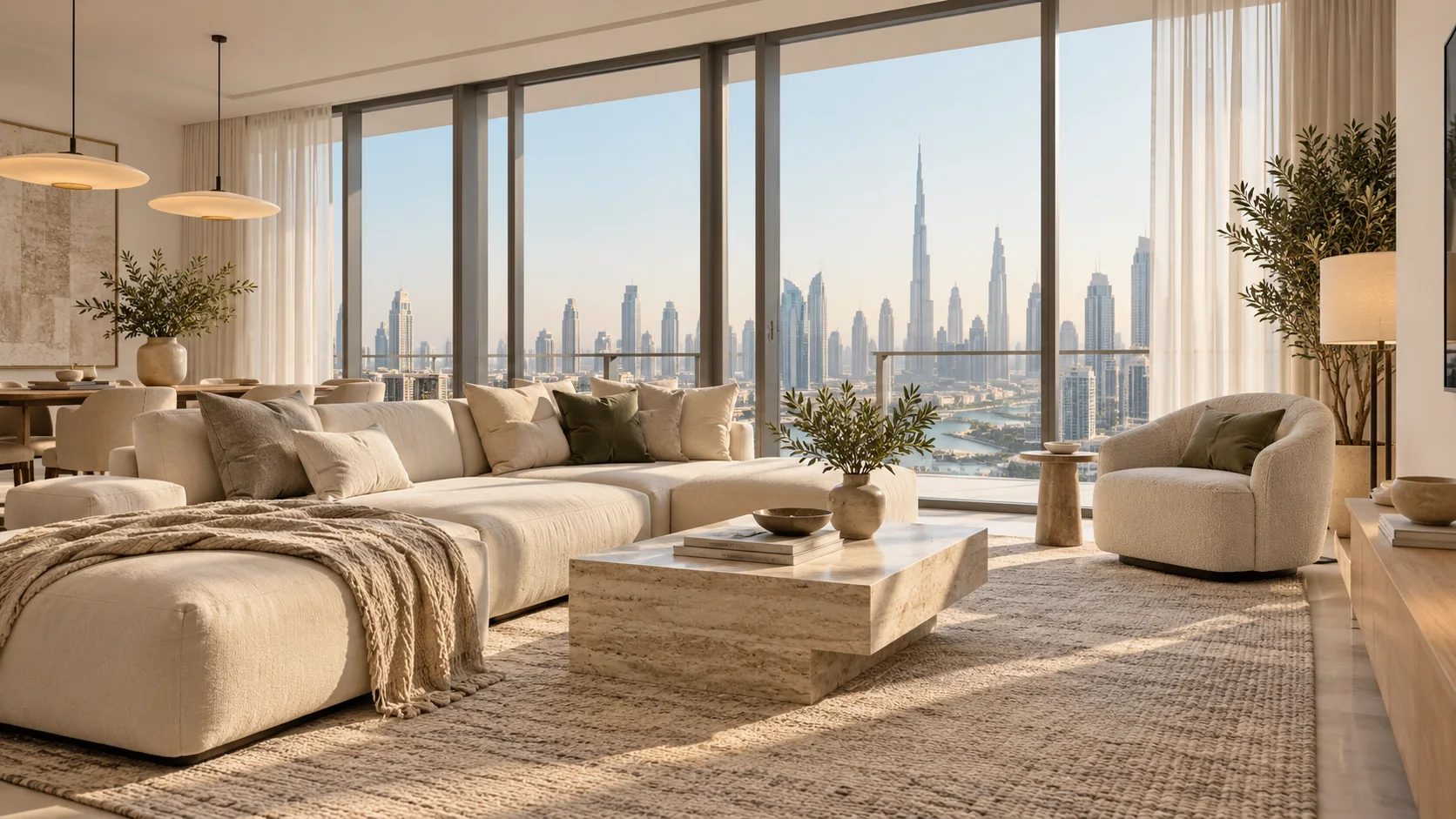Illustrative contemporary apartment interior